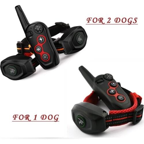 100% Waterproof With 3 Training Modes Beep, Vibration, Shock 2 in 1 Dog Anti Bark Training Collar With Rechargeable Up to 1300F