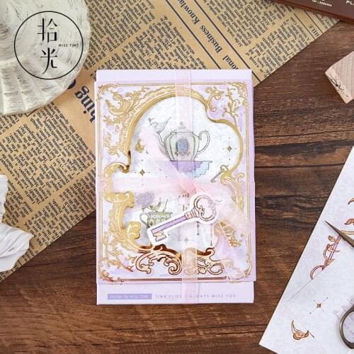 30 Pcs/Set Eternal Garden Bronzing Series Postcard Creative Birthday Gift Card Message Card Blessing Greeting Card