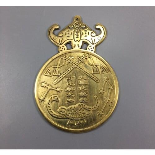 ChinaCollect Antique Bronze Bronze Mirror Town House To Ward Off Bad Luck Metal Crafts Home Decoration