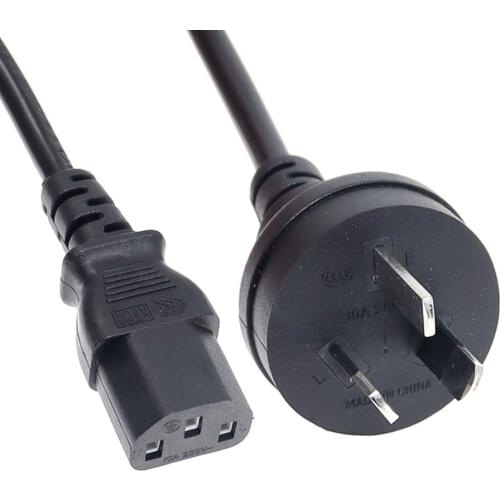 AU Australia AC Power Extension Cord 1.8m 2500W IEC C13 Power Supply Cable for Display Printer Rice Cooker