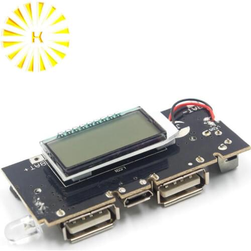 Automatic Protection! Dual USB 5V 1A 2.1A Mobile Power Bank 18650 Lithium Battery Charger Board Module Digital PCB Connector