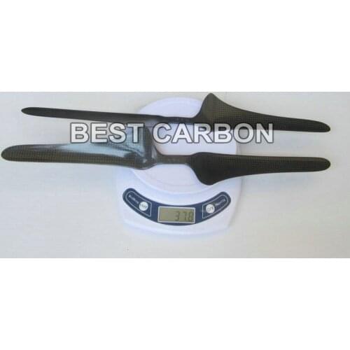 Free shipping 2 Pairs High quality New 16" long .pitch 5.5" ,3K Carbon fiber CW/CCW propeller for RC Multi-Copter Quadcopter