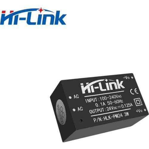 Free shipping 2pcs/lot AC DC converter module HLK-PM24 220v to 24v mini isolateded power supply module power transmission