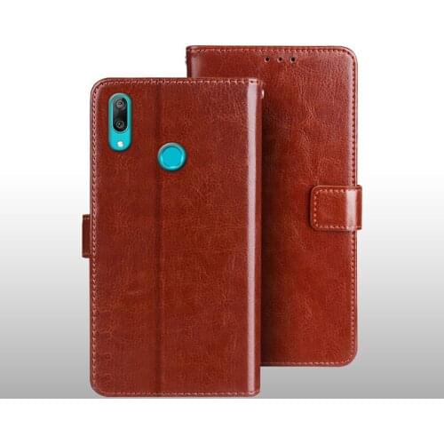 For Huawei Y6 Y7 Y9 Prime 2018 P Smart 2019 Case Protection Stand Style PU Leather Flip Case for Honor 10 Lite Cover Funda Coque