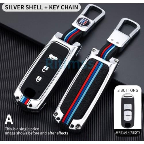 Alloy Car Key Cover Key Case for Mazda 2 3 6 Axela Atenza CX-5 CX5 CX-3 CX-7 CX8 CX-9 2016 2017 2018 Smart 2/3 Buttons Auto Bag
