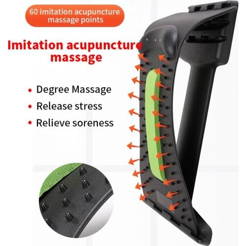 Arc-Shaped Back Neck Stretcher Massager Acupuncture Touch Back Pain Relief Neck Support Nape Relaxation