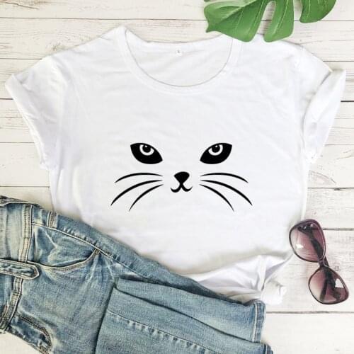 Cool Cat Lady T-shirt Funny Cat Mom Gift Tshirt Casual Women Summer Short Sleeve Hipster Graphic Top Tee Shirt Dropshipping