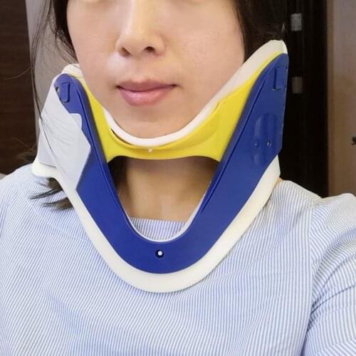 LETAOSK Adjustable Medical Neck Collar Cervical Traction Pain Relief Device Fixture Support Brace Strecher 12-17cm Height