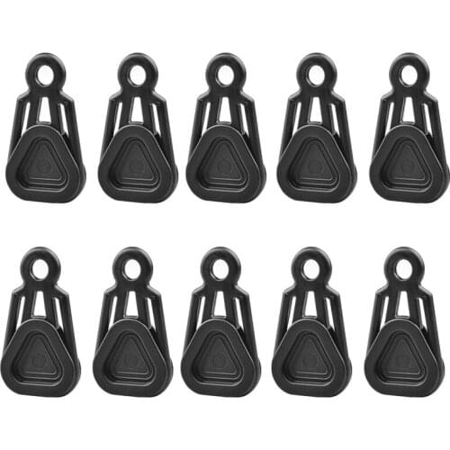 Top!-10Pcs Heavy Duty Tent Clip Wind Rope Clamp Awning Pull Point Clip Camping Tent Hook Windproof Rope Barb Clip Tent Part