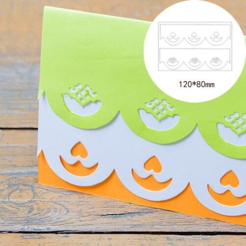 Metal Cutting Dies Lace new for card DIY Scrapbooking stencil Paper Craft Album template Dies 12*8cm