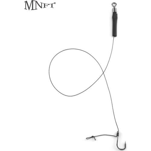 MNFT 18Set/Pack Curve Shank Hook Barbless Hooks Hand Tied Swivel Boilies Size 6# ,8#,10# Pull Strength 12LB/5.4KG