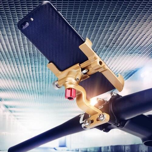 Motorcycle 360 Degree Rotatable Holder Handlebar Mount Stand for Mobile Phone Handlebar Accessory Mounts