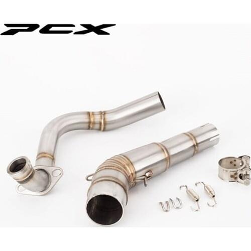 Motorcycle Scooter PCX125 Front Section PCX150 Full Set Link Pipe 2011-2019 PCX Exhaust Pipe Muffler