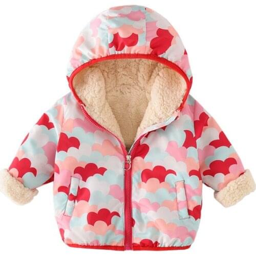 New Baby Coat Girls and Boys Fleece Thickness Winter Autumn Jacket Baby Outerwear 8BB001