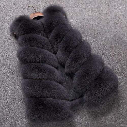 New fashion Korean imitation fox fur grass vest stitching long vest female S-4XL,white,gray,black,pink,red,beige