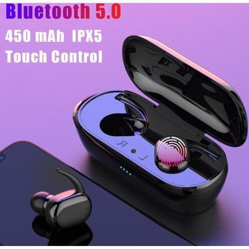 Original Y30 TWS Wireless Bluetooth Earphone 5.0 Touch Music Earbuds Stereo Bass Headphones Built-in Mic With Charging Box