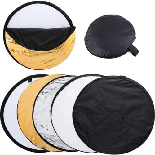5 in 1 Reflector Portable Photography Accessories Light Reflector Solar Light Diffuser Photo Background Collapsible Backdrop