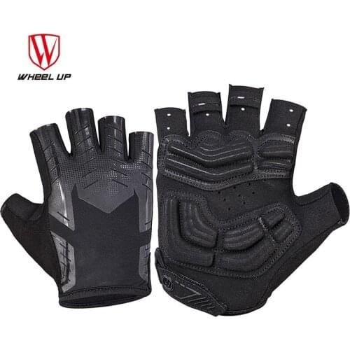 WHEEL UP Half Finger Cycling Gloves SBR Fillings Bike Racing Mountain Cycling Glove Breathable MTB Road Bike Cycling Gloves