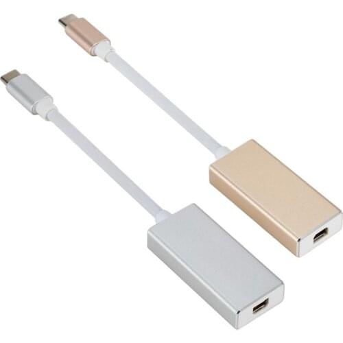 Version Type-C Adapter USB Type C Cable 4K 2.0 Converter Mini DP Monitor Port Output Support Mobile Phone Computers Tablet