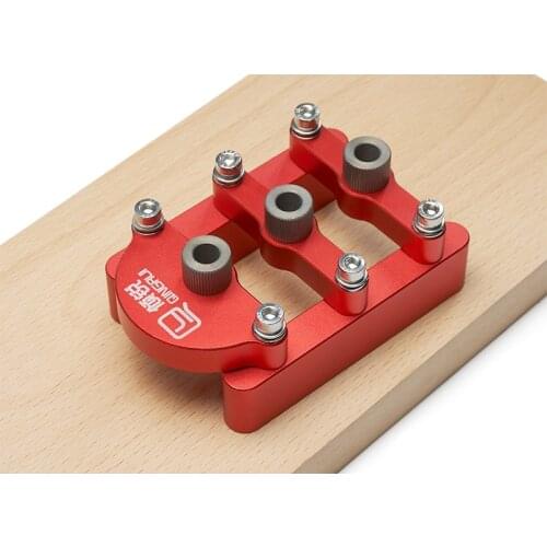 2 in 1 Punch Locator Woodworking Log Tenon Hole Punchers Locator Carpenter Kit Woodworking Joinery Aluminum Alloy