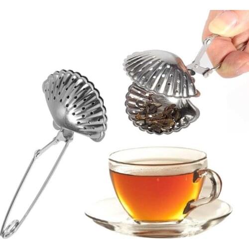 Stainless Steel Loose Tea Infuser Leaf Strainer Filter Diffuser Herbal Spice Water-drop Pincher Mug Teapot Gadgets