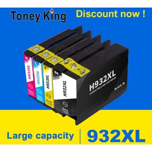 Toney King Compatible Ink Cartridge For HP 932 933 932XL 933XL For HP Officejet 6100 6600 6700 7110 7610 7612 7510 7512 Printer
