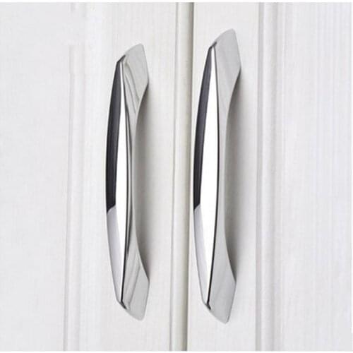 Modern simple kitchen cabinet bright light handle cupboard pull drawer dresser wardrobe handles pulls knobs bookcase handle