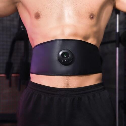 Abdominal Toning Belt Abdomen Vibration Body Belt EMS Trainer Electric Muscle Stimulator Fitness Massager Waist Support