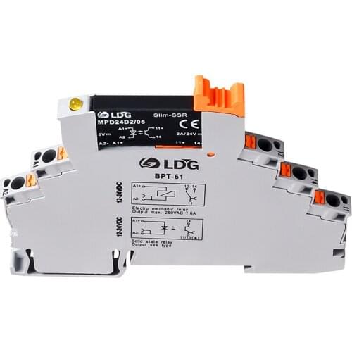 Ultra-thin solid state relay 24V 2A DC controlled AC MPA240D2 24BPT RIF-0-RPT 21
