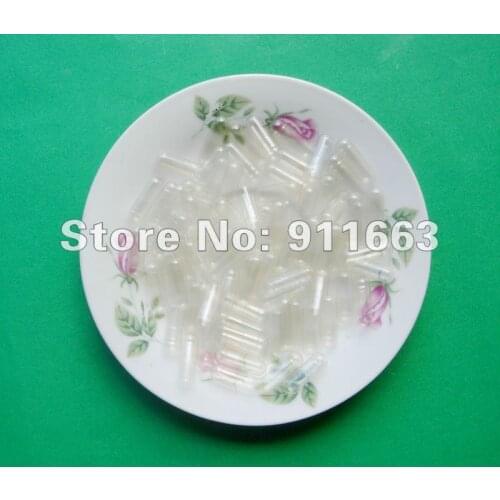 1# 1,000pcs clear-clear vegetarian empty capsules,HPMC Celloluse capsule sizes 1,(closed or seperated capsules available!)