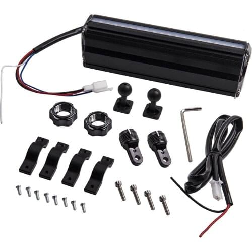 Waterproof Bluetooth-compatible Stereo Speaker Audio System USB AUX FM Radio for Motorcycle