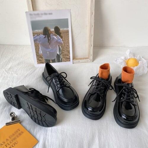 2021New Fashion Autumn Boots Women Platform Non-Slip Shoes Thick Bottom Chunky Black Punk Boots Shoes Height Increasing Botas