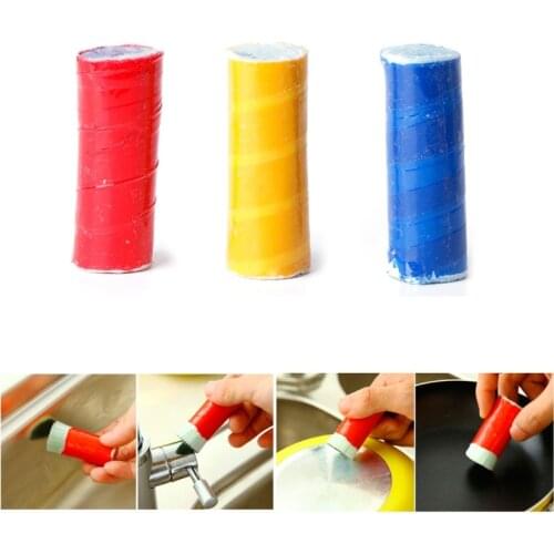 2X Magic Stainless Steel Metal Wash Brush Rust Remover Cleaning Detergent Stick