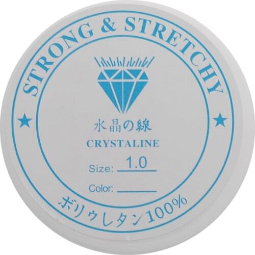 2pcs Clear Crystal Strong & Stretchy Bracelet Elastic Thread 0.8mm 1.0mm