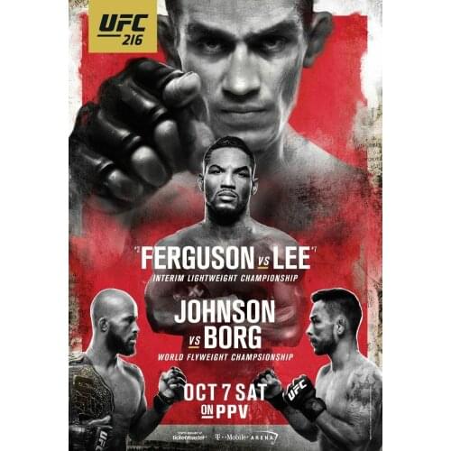 216 Ferguson vs Lee, Johnson vs Borg Art Film Print Silk Poster Home Wall Decor 24x36inch