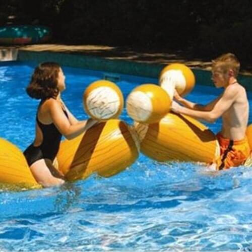 4PCS/Set Swimming Pool Float Game Inflatable Water Sports Bumper Toys For Adult Children Party Gladiator Raft Kickboard Pool Toy
