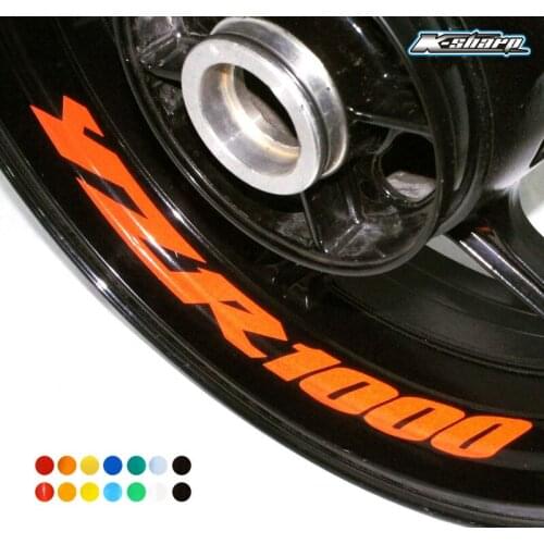 8 X CUSTOM INNER RIM DECALS WHEEL Reflective STICKERS STRIPES FIT YAMAHA YZR 1000