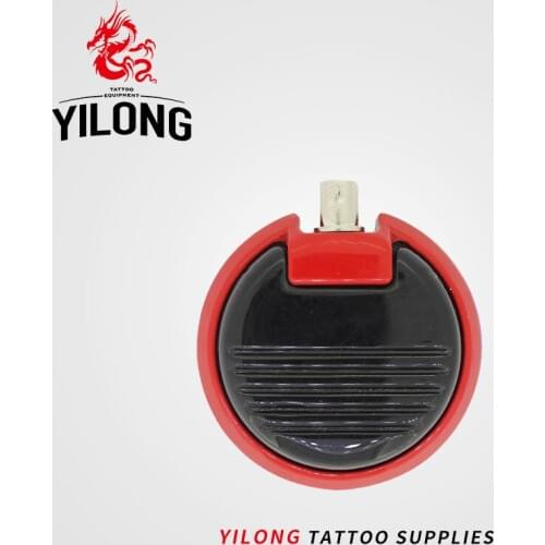 Free Shipping Professional Orange Black Round Tattoo Machines Power Supply Mini Flat Foot Switch Pedal for Tattoo Machine GUB