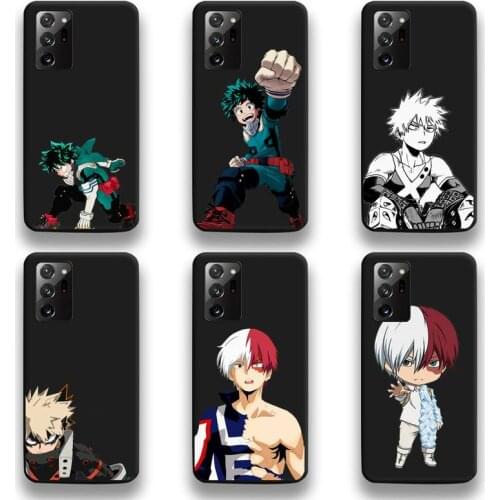Anime My Hero Academia deku bakugou Boku Phone Case For Samsung Galaxy Note20 ultra 7 8 9 10 Plus lite M51 M21 M31 J8 2018 Prime