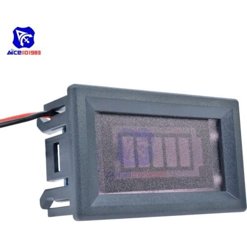 Diymore Digital Red LED 12V Acid Lead Batteries Indicator Battery Capacity Tester