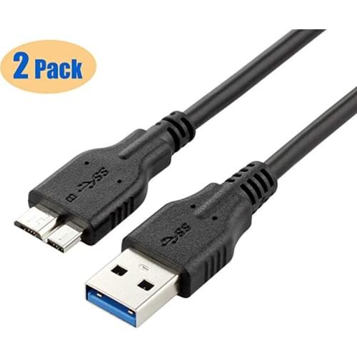 USB 3.0 Cable - A-Male to Micro-B for External Hard Drives, for Galaxy S5, Note 3,Note Pro 12.2 Charge and Data Sync Cord, Came