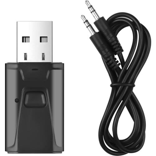 Kebidu Mini Bluetooth 5.0 Audio Receiver Transmitter 4 In 1 Stereo Bluetooth Aux RCA USB 3.5mm Jack For TV PC Car Wireless