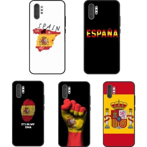 Fashion Spain Flag Case For Samsung Galaxy S21 Ultra S20 FE S8 S9 S10 Plus Note 20 Ultra Note 10 Plus Cover