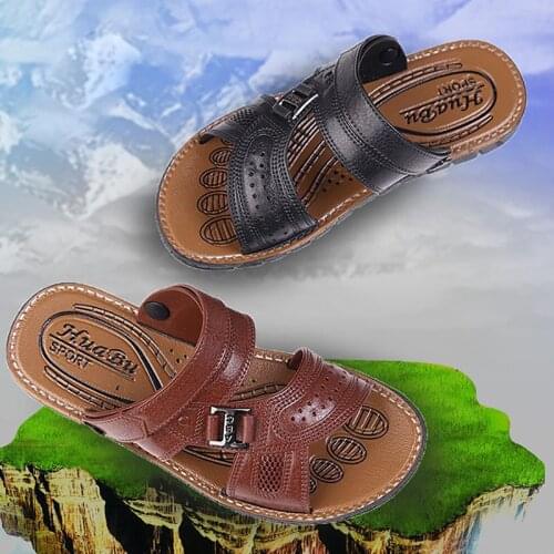 Mens Sandals Summer Outdoor Beach Shoes Non-slip Wear Slippers Waterproof Footwear Soft Slides Men Casual Sandalias hombre