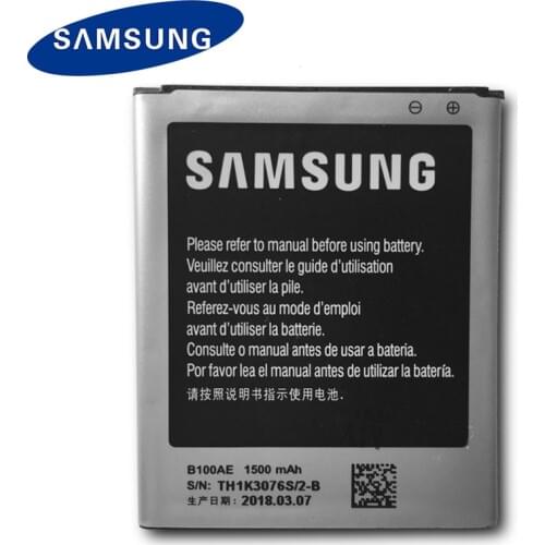 Original Samsung Phone Battery B100AE For Galaxy Ace 3 S7898 S7278 S7272 S7568i S7278 i679 S7270 S7262 i699i G313H G318h 1500mAh