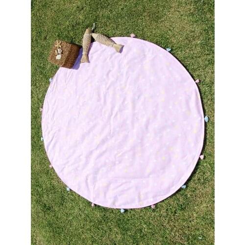 100% Cotton Beach Leisure Resort Creative Swimming Towel Round Beach Towel Mandala Yoga Mat Adult Large Round Bath Towel 150cm