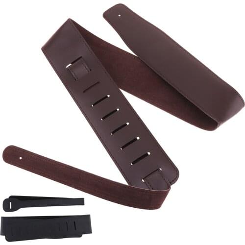 Adjustable Guitar Strap Belt 110-130cm Length PU Leather Acoustic Folk Electric Bass Guitar Belt Musical Instruments Accessories