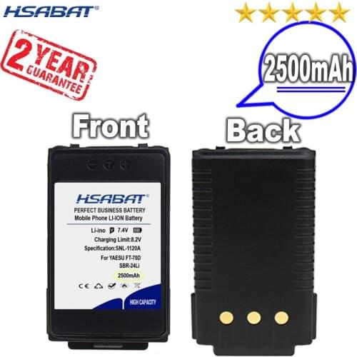 New Arrival [ HSABAT ] 2500mAh SBR-24Li Replacement Battery for YAESU FT-70D, YAESU FT-70DR, YAESU FT-70DS