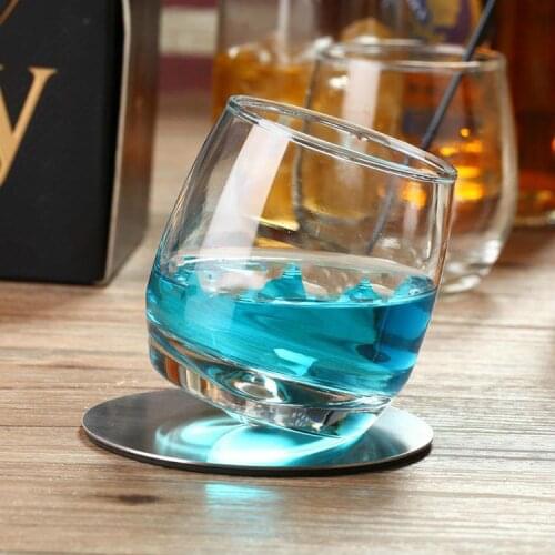 Rock Tumbler Creative Whiskey Cup Shaped Cup Wine Cup Glass Crystal Glass Cocktail Cup Dessert Glass Wine