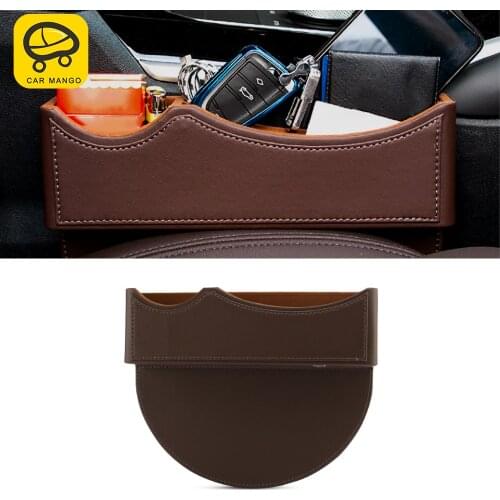 CARMANGO Car Seat Gap Storage Box Leak Proof Organizer Case Container Holder for BMW 1 3 5 7 Series X1 X3 X4 X5 X6 All Series